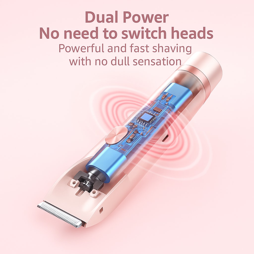 CoochBlade™ 2 in 1 body shaver